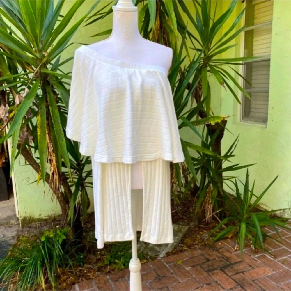 Free People Cream Ivory Tunic